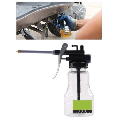 Pistolet à huile haute pression avec pompe transparente, 250 ml, rechargeable