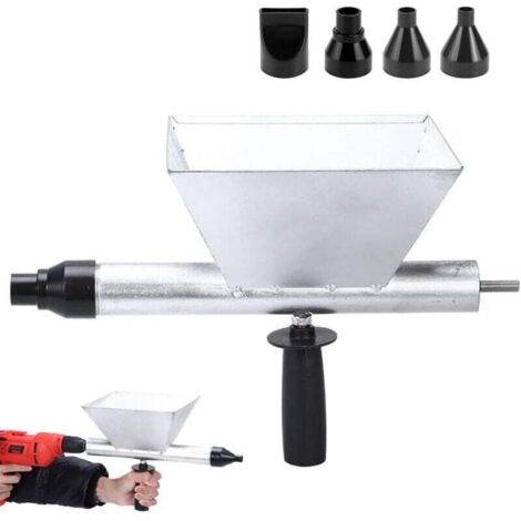 Pistolet à Joints Électrique pour Mortier, Pistolets à Calfeutrer avec 4 Buses, Pistolet Ciment Électrique, Jointoyeuse pour le Jointoiement de Mortier de Murs en Pierre et de Sols