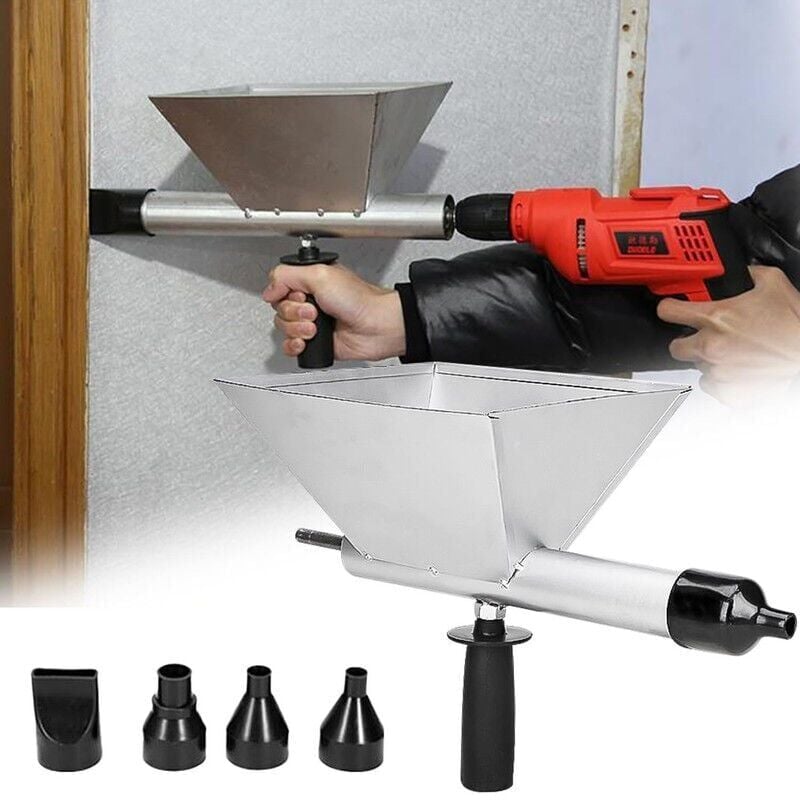 SNQ - Pistolet à Joints Électrique pour Mortier,Pistolet Joint Électrique Portable avec 4 Embouts, Pistolet Ciment Électrique, Sans Perceuse