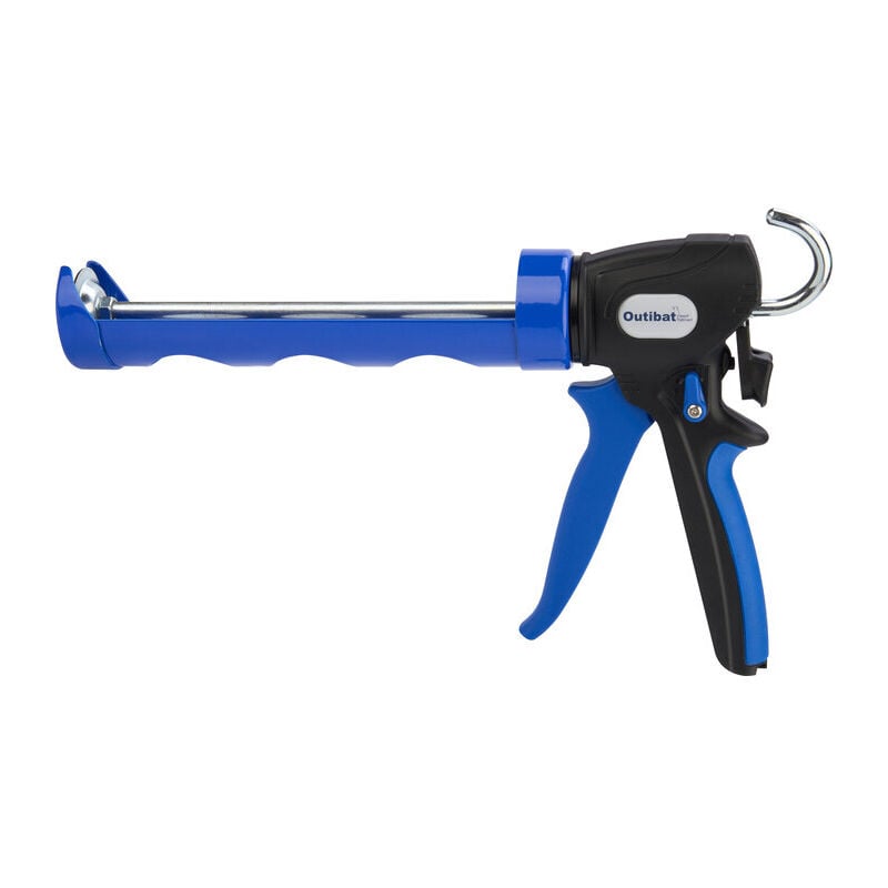 Outibat - Pistolet à mastic 360 degrés - Double poussée