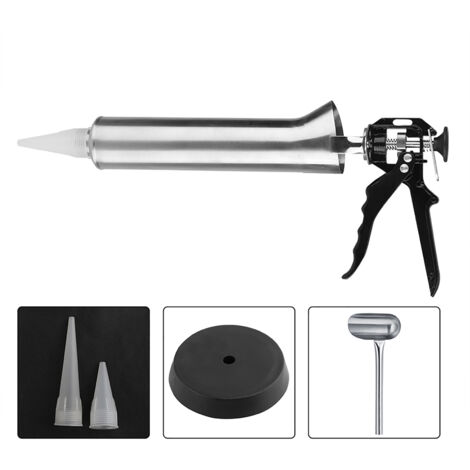Pistolet à Mortier Professionnel en Acier Inoxydable pour Joints de Carrelage