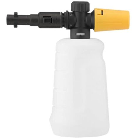 Pistolet à mousse haute pression pour Karcher K2 K3 K4 K5 K6 K7 Pistolet à mousse réglable 700 ml (jaune)