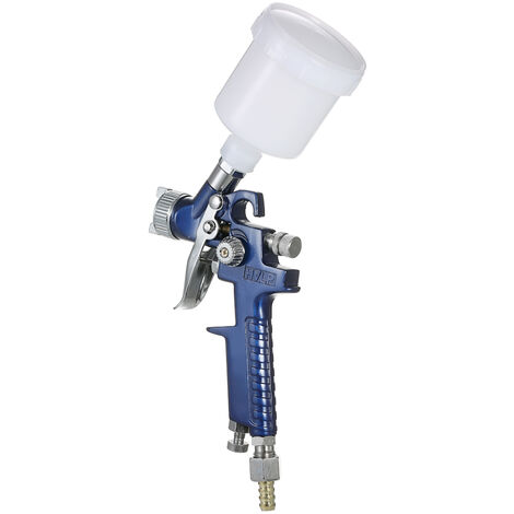 Pistolet à peinture 1.0mm Mini HVLP Kit d'aérographe pour pulvérisateur d'air Outil de pulvérisation de peinture de retouche Ensemble de brosse à air à alimentation par gravité Peinture de voiture aut - 0,8 MM