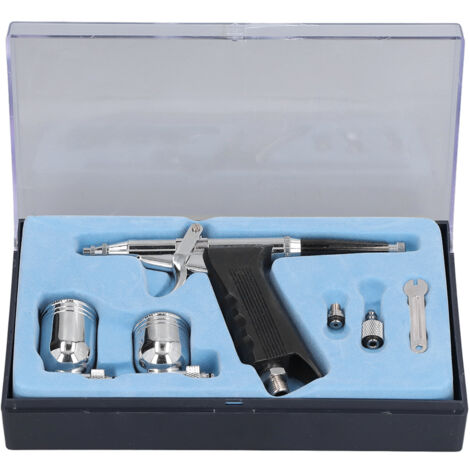 Pistolet à Peinture à Double Action avec Déclencheur et Alimentation par Gravité pour Peinture Auto et Décoration DIY