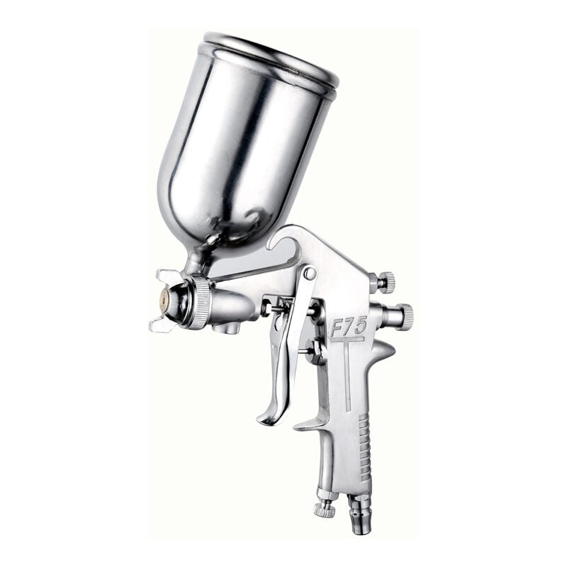 Fitags - Pistolet à peinture à ventouse avec buse en acier inoxydable de 1,5 mm et capacité de 750 ml - Outil de peinture pour meubles de voiture,