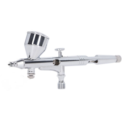 Pistolet à peinture aérographe en acier inoxydable pour maquettes et projets artistiques DIY