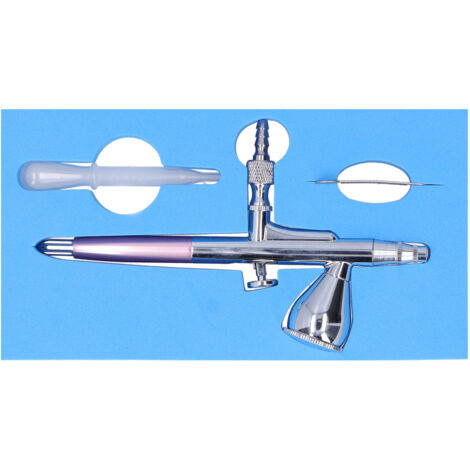 Pistolet à Peinture Airbrush G1/8 Rose pour Maquettes et Décoration Murale