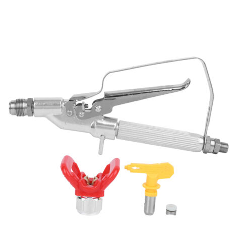 Pistolet à Peinture Airless Professionnel avec Embout Inox G1/4 et Manche Ergonomique