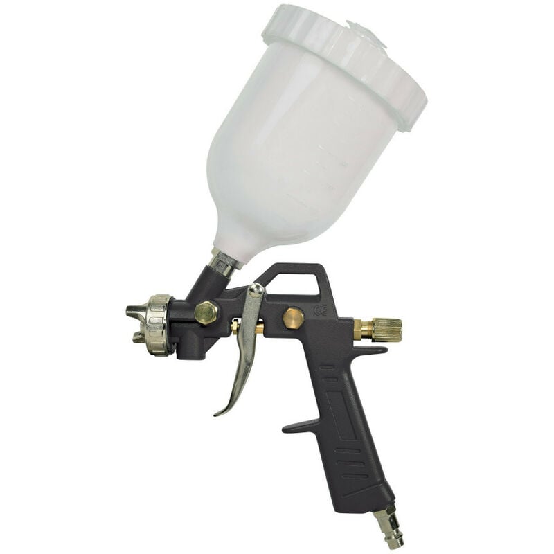 Autobest - Pistolet à peinture avec réservoir plastique à gravité