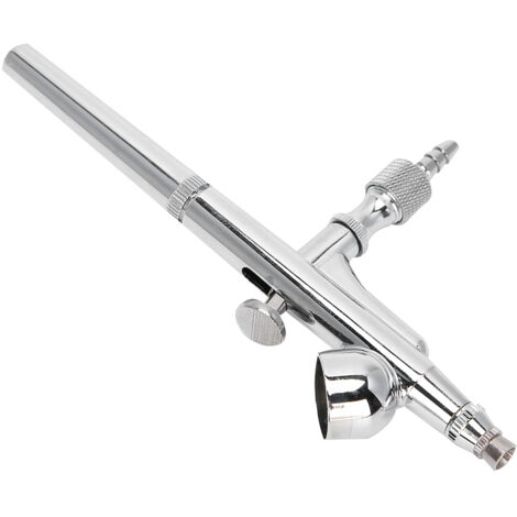 Pistolet à Peinture Double Action 0.3mm avec Compresseur, Kit Aérographe pour Maquillage et Modélisme