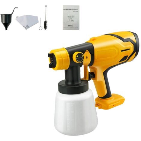 Pistolet à peinture électrique, 3 jets de peinture, réservoir haute capacité