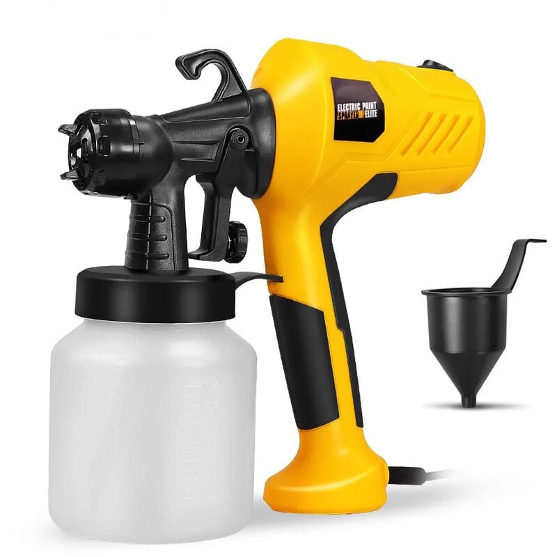 ZVD - Pistolet à peinture électrique 500W - Aérographe domestique sans air, plage de pulvérisation réglable