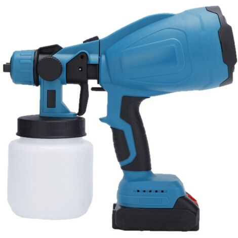 Pistolet à peinture électrique alimenté par batterie lithium-ion, machine à pulvériser la peinture latex, outil électrique à haute atomisation