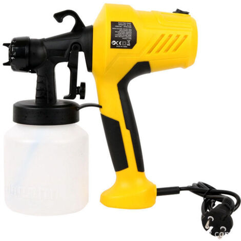 Pistolet à Peinture Électrique Haute Pression 400W en Plastique Technique Portable pour Revêtements Muraux et Petits Travaux