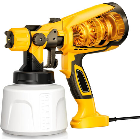 Pistolet à peinture électrique haute puissance 1000 W, facile à nettoyer, idéal pour la peinture de meubles, d'armoires et de maisons.