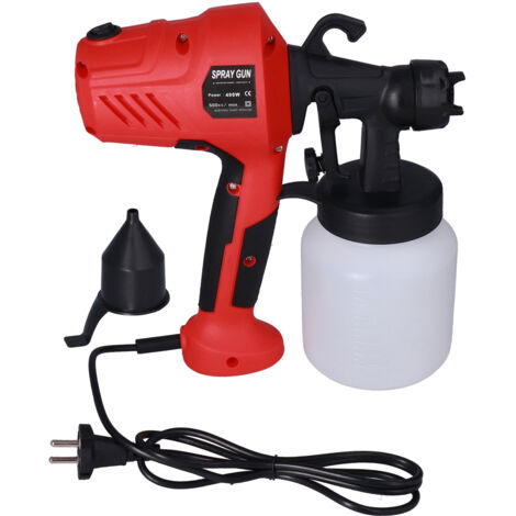 Pistolet à Peinture Électrique Portable avec Réservoir 800ml pour Projets de Peinture Domestique 250V EU