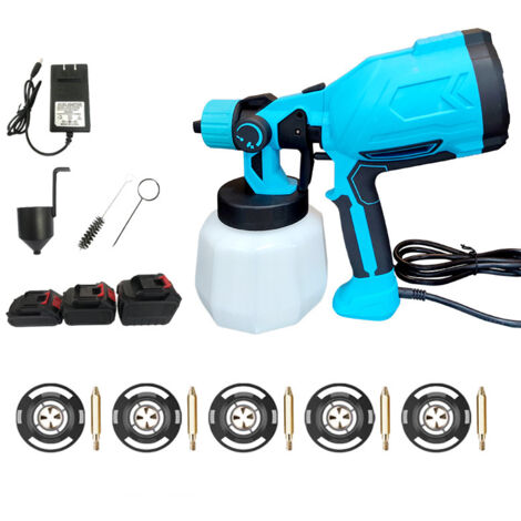 Pistolet à peinture électrique pour peinture, peinture latex, revêtements, type batterie lithium, petit modèle