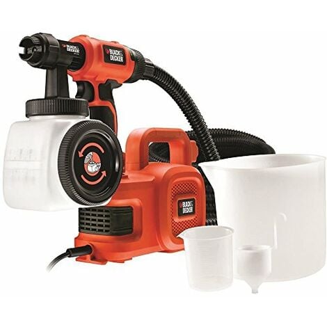 BLACK & DECKER Pistolet A peinture Black &amp Decker B&ampD HVLP400 450W pour peinture peinture peinture rA servoir 1,2 Lt