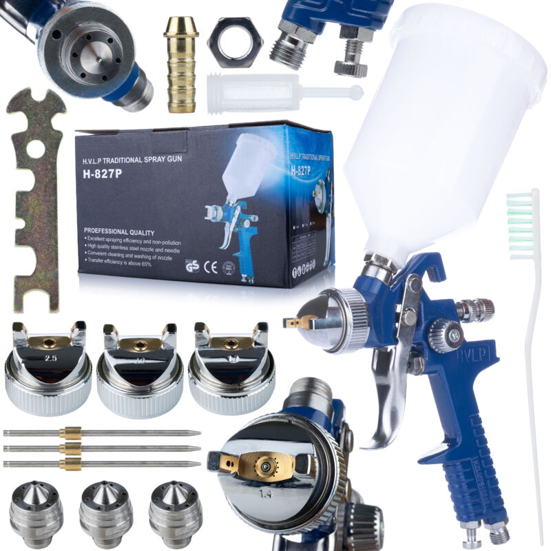 Pistola per verniciatura Navy HVLP con 4 ugelli (1.4 + 1.7 + 2.0 + 2.5)
