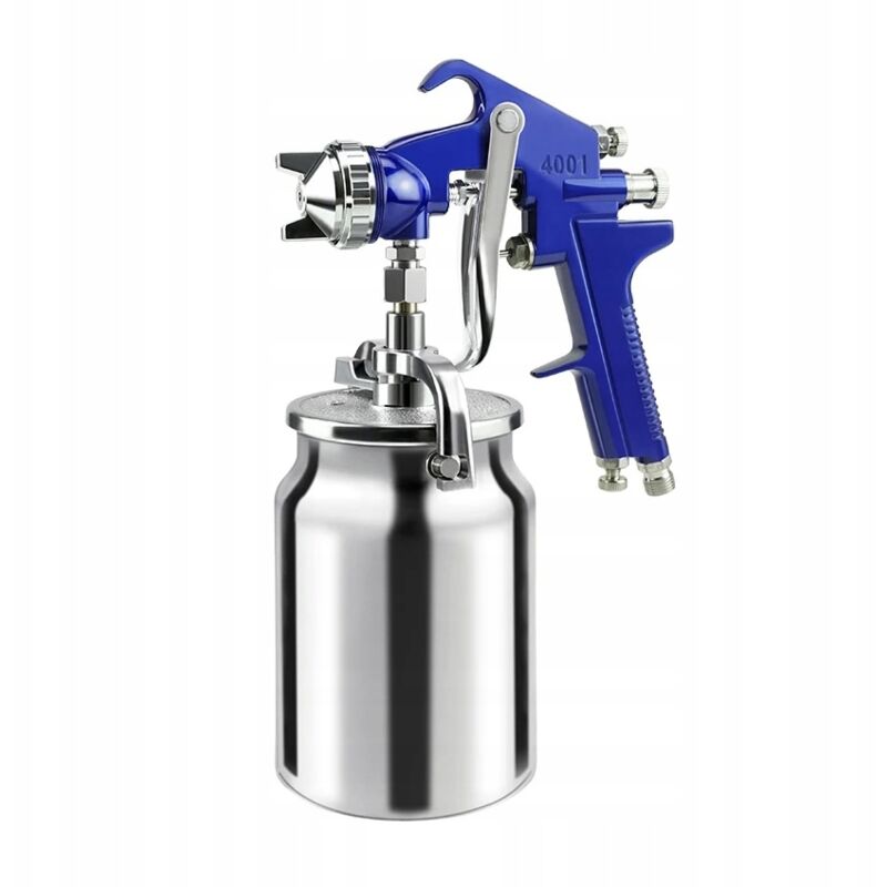 Pistola per verniciatura LVLP con serbatoio in metallo da 1 litro e ugello da 1,4 mm