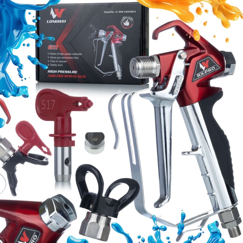 Pistola di verniciatura per l'unità RX-PRO, inclusa una copertura e un ugello 517