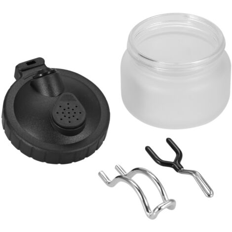 Pistolet à Peinture Professionnel avec Récipient de Nettoyage et Support Bouteille Stabilisateur