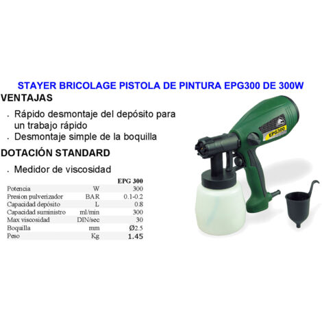 Pistolet à peinture Stayer DIY EPG300 300W 1738