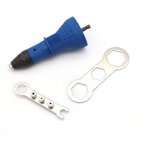 Pistolet à riveter électrique Outil de rivetage d'écrou de rivetage électrique Adaptateur de foret de rivetage sans fil Outil d'écrou enfichable
