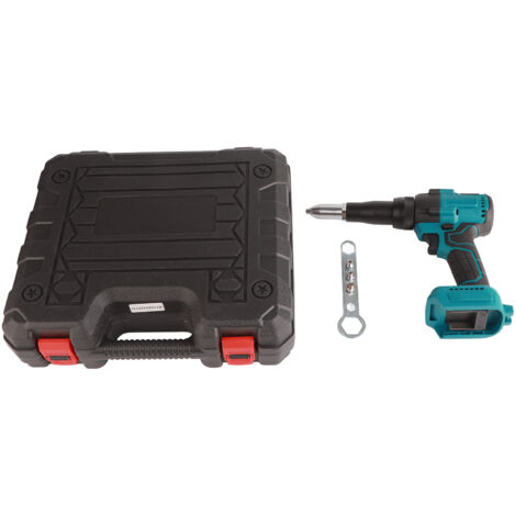 Pistolet à rivets électrique sans balais bleu 18V bleu outil à main pour écrou à rivets automatique LED pour batterie BL1815 3.2-4.8mm