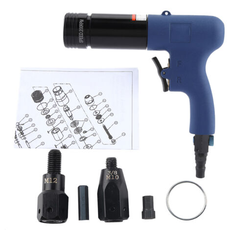 Pistolet à Rivets Pneumatique - Outil de Rivetage pour Écrous M10 à M12