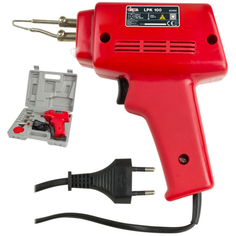 Dema - Pistolet à souder électrique - 100 w - avec accessoires