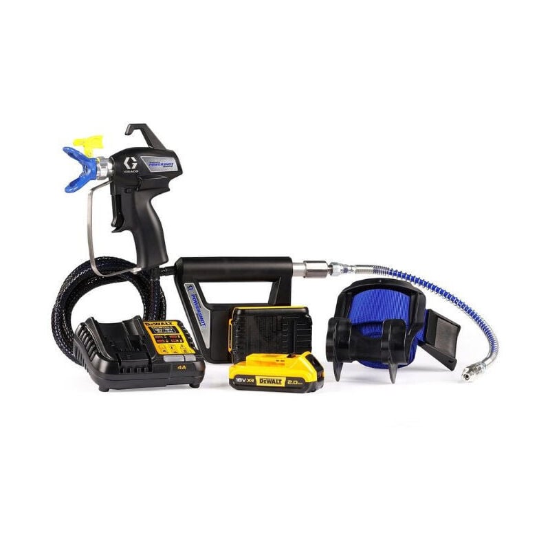 Graco - Pistolet airless contractor powershot Standard cee avec 2 batteries 18V - chargeur - 18H304