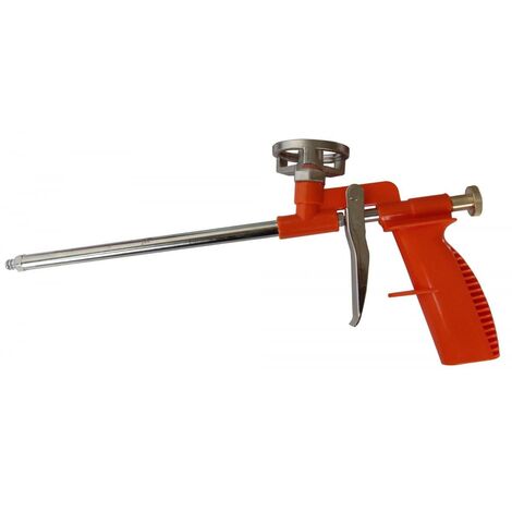 Pistolet applicateur de mousse polyuréthane – Corps en acier inoxydable – Réglage du débit – Compatible avec bombes mousse standard – Beast