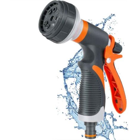 Pistolet Arrosoir Pulvérisateur Jardin 8 Modes Arrosage Plantes Fleurs Pelouse Nettoyage