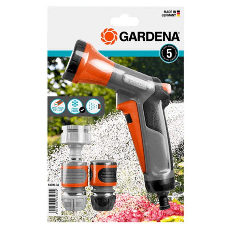 Gardena - Kit pistolet d'arrosage classic + raccords d'arrosage 18299-35