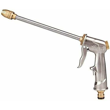 Pistolet d'arrosage et Nettoyage,Pulvérisateur de Jardin,Métal Pistolet Arrosoir avec buse en Laiton Parfait pour Laver、Arroser Les Pelouses et Les Jardins、Trottoirs - Court