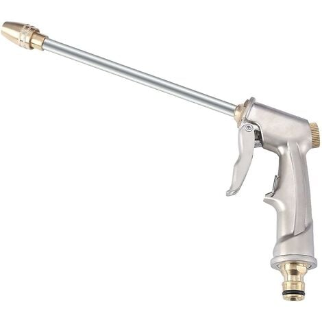 Pistolet d'arrosage Haute Pression Métal Voiture Laveuse Jet d'eau a Haute Pression Pistolet d'eau à Haute Pression Réglable Lance de Pulvérisation pour Lavage de Voiture/Arrosage