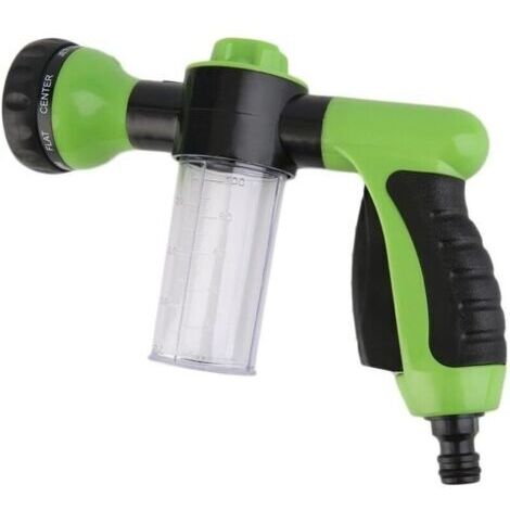 Pistolet d'arrosage pour Tuyau d'arrosage avec réservoir pour Savon ou Engrais - Jet Wash - Accessoire d'arrosage - 8 Modes d'arrosage - Pulvérisateur de Tuyau d'arrosage avec Distributeur