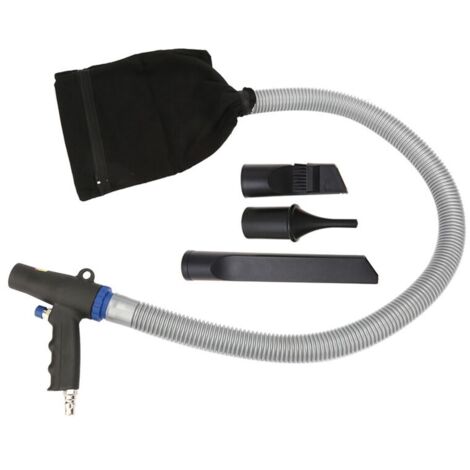 Pistolet d'aspiration d'air, compresseur en plastique ABS non lache ni rouillé, longue durée de service. Faible consommation pour le nettoyage des débris emportés par le vent
