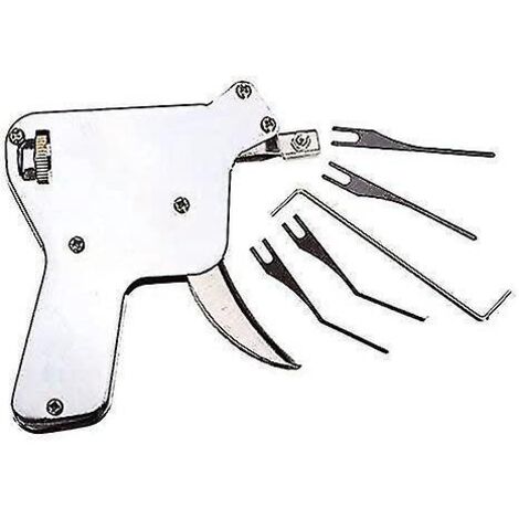 Pistolet de crochetage, outil de crochetage de serrurier, kit d'ouverture de serrure (pistolet de crochetage)