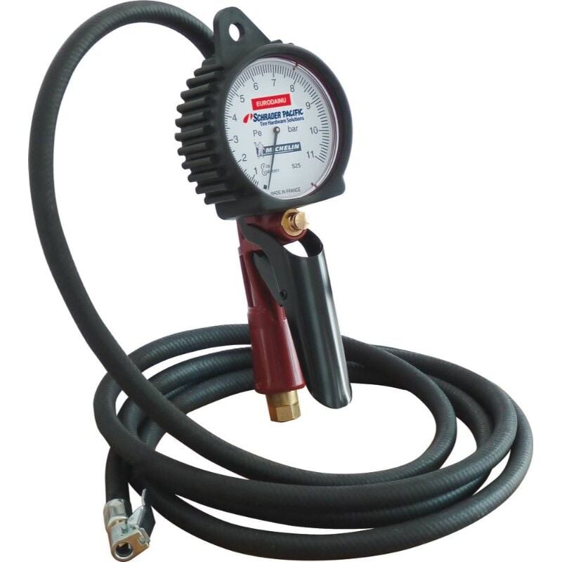 Schrader - Pistolet de gonflage eurodainu tuyau 3m special pl 17114