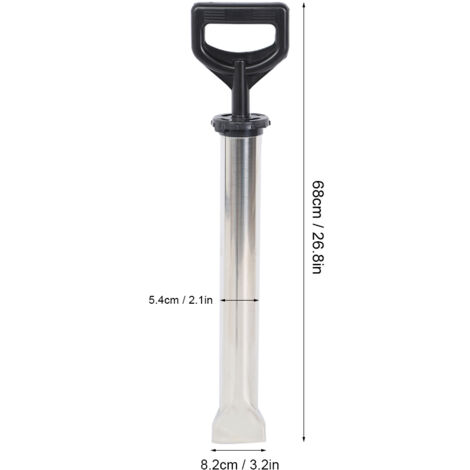 Pistolet de Jointage pour Mortier Pistolet à Injection avec Embout Plat Outil de Coulis pour Carrelage et Briques 304 Stainless Steel