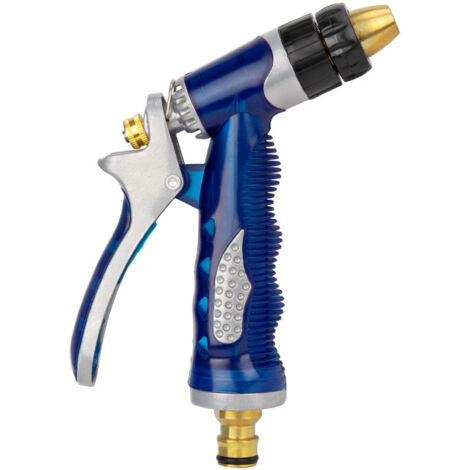 Pistolet de Lavage de Mousse Pistolet d'arrosage Haute pression Pulvérisateur D'eau Pistolet pour Voiture Lavage de Nettoyage Jardin Arrosage Outil(bleu)