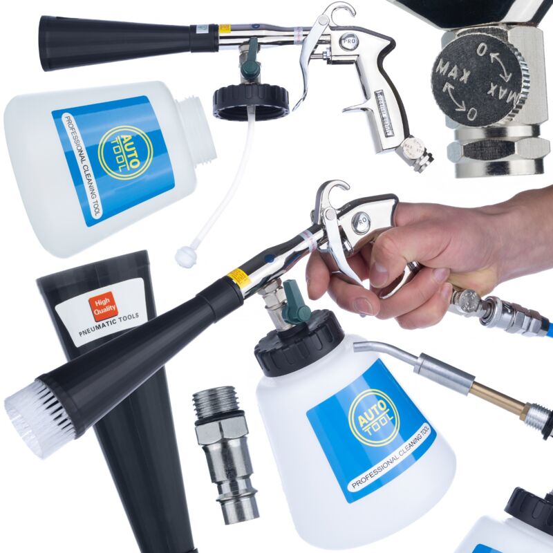 Pistola per lavaggio tappezzeria Tornado T02 II con serbatoio da 1L