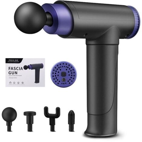 Pistolet de massage à écran LED à 99 niveaux, 8 sacs de massage espace de rangement - Soulage les douleurs musculaires
