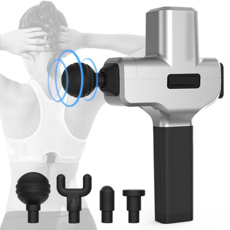 Pistolet De Massage Avec Têtes De Massage Professionnelles 6 Réglages