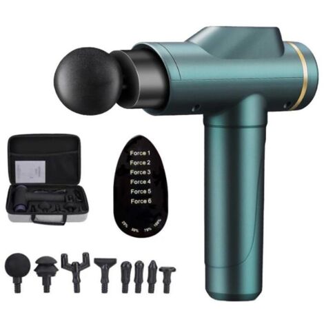 Pistolet de massage Mise à niveau du pistolet de massage des épaules et du cou avec 8 têtes de massage-Fei Yu