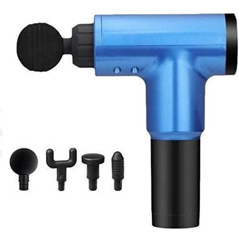 Pistolet de Massage Musculaire 6 positions 4 tête de musculaire rechargeable pour pistolet de massage sans fil portable