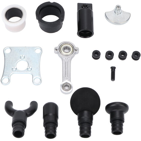 Pistolet de Massage Musculaire en Alliage d'Aluminium avec 4 Embouts Interchangeables pour Massage des Tissus Profonds