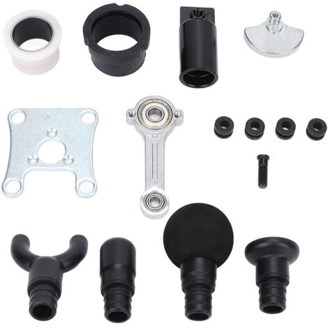 Pistolet de Massage Musculaire en Alliage d'Aluminium avec 4 Embouts Interchangeables pour Massage des Tissus Profonds